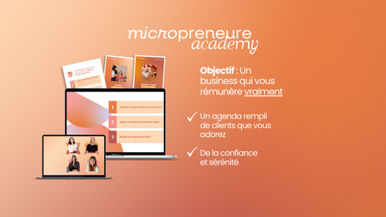 Micropreneure Academy objectif