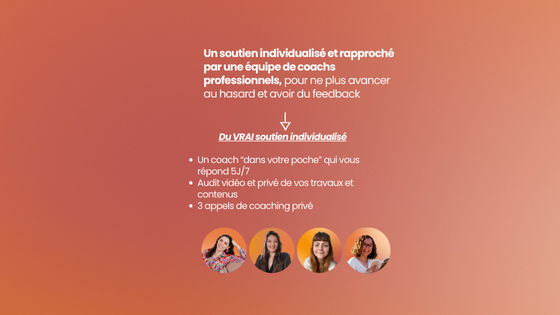 Micropreneure Academy soutien individualisé