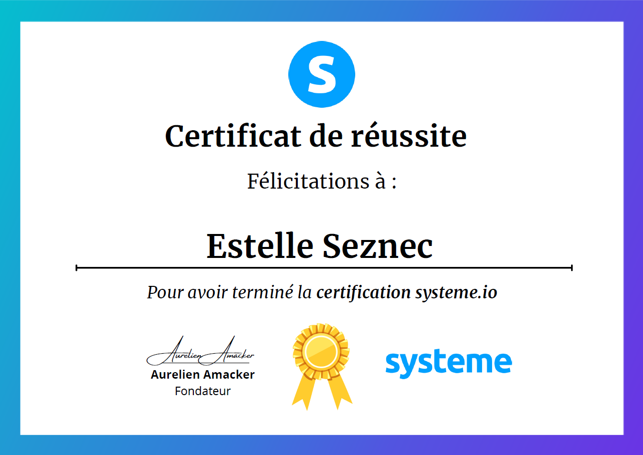 Certificat Système IO Certificat Système IO
